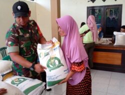 Ini Harapan Babinsa Koramil Wonosari Saat Penyaluran Bantuan Pangan