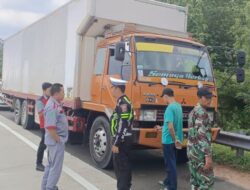 Seru! Aksi Kejar-kejaran Polisi di Tol Bakter Tangkap Truk Tabrak Lari Tewaskan Pesepeda Motor