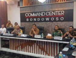 Kodim 0822 Bondowoso Ikuti Kegiatan Rakor bersama Forkopimda Dalam Rangka Persiapan Distribusi Logistik Pemilu 2024