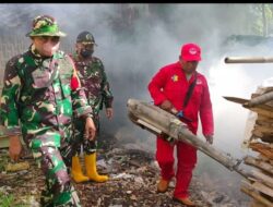 Peltu Wiwit Gandeng Dinkes Dan Sertu Jauhari Lakukan Penyemprotan Di Desa Pengarang Bondowoso