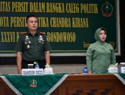 Dandim 0822 Bondowoso Sosialisasikan Netralitas Persit Menatap Pemilu 2024