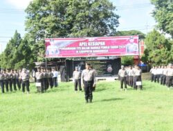Polres Bondowoso Gelar Apel Kesiapan Pengamanan TPS Pemilu 2024