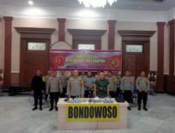 Dandim 0822 Bondowoso Ikuti Zoom Meeting Bakti Sosial dana Bakti Kesehatan Bulan Bakti TNI/Polri bersama Pangdam V Brawijaya