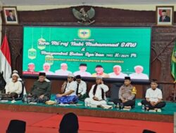 Kodim 0822 Bondowoso ikuti Kegiatan Isra’ Mi’raj Nabi Muhammad SAW dan Menyambut Bulan Sya’ban 1115 H