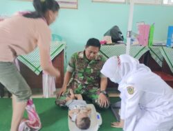 Cegah Stunting, Babinsa 0822 /03 Taman Krocok Dampingi Kegiatan Posyandu