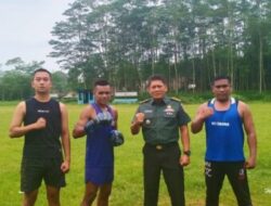 Kasdim 0822 Bondowoso Tinjau Persiapan Latihan Praka Imbir untuk Pertandingan MMA Internasional di Thailand