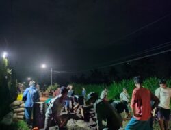 Pemuda Dan Warga Gambangan Maesan Bondowoso Perbaiki Jalan Dengan Swadaya, Kades Ali Wafa Angkat Bicara