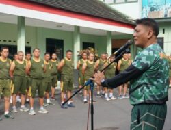 Kasdim 0822 Bondowoso Galang Semangat Kesehatan Melalui Olahraga Rutin