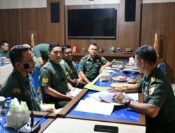 Kodim 0822 Bondowoso Terima Kunjungan Tim Wasrik Pos Audit Itdam V/Brawijaya