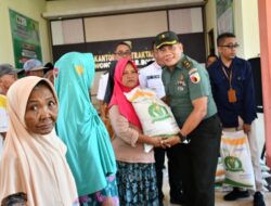 Kasdim 0822 Bondowoso Hadiri Bantuan Pangan Cadangan Beras Bersama Forkopimda