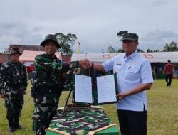 Kodim 0422/LB melaksanakan upacara TTMD ke 120 di Lampung Barat