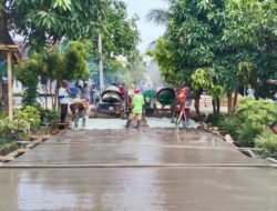 Pekon Tambahrejo Barat Laksanakan Pembangunan Semenisasi Jalan, Sehingga Perjalanan Mudah dan Lancar