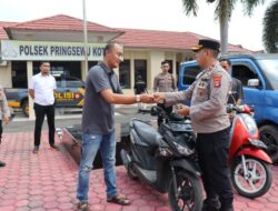 Polres Pringsewu Kembalikan Motor Dan Mobil Hasil Kejahatan Kepada Pemiliknya