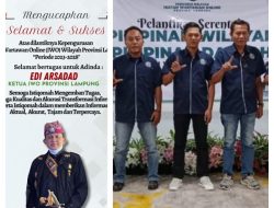 Dilantik Secara Serentak Ketua PW Dan 8 Ketua PD Ikatan Wartawan Online SeProvinsi Lampung