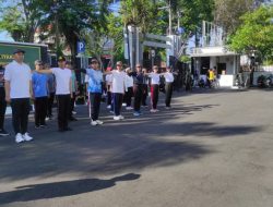 Calon Pegawai Kejari Bondowoso Di Gembleng Latihan PBB Oleh Babinsa Kodim 0822