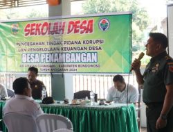 Sekolah Desa Cegah Korupsi, KASDIM Bondowoso Ungkap Ini