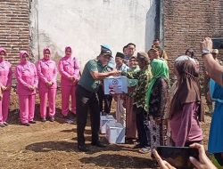 Kasdim 0822 Bondowoso Hadiri Peresmian Sumur Bor Dan Bansos HUT Ke-78 Bhayangkara