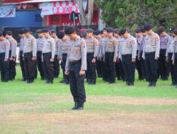 Polres Bondowoso Laksanakan Apel Dalam Kesiapan Pengamanan Pengesahan PSHTB