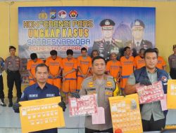 Polresta Sidoarjo Amankan Sembilan Tersangka Pengedar Sabu