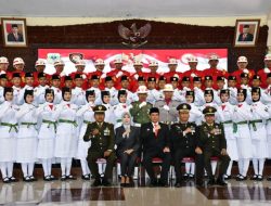 Pengukuhan Paskibraka 2024 Kab. Bondowoso, Berikut Pesan Dandim 0822