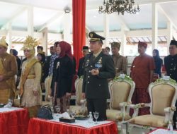 Dandim 0822 Bondowoso Bersama Forkopimda Hadiri Upacara Detik-Detik Proklamasi Virtual di Pendopo Bupati