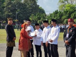 Upacara Peringatan HUT ke-79 RI dan Penyerahan Remisi Oleh PJ Bupati Lumajang