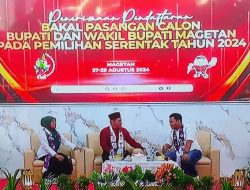 Pendaftaran atas nama Sujatno dan Ida Yuhana Ulfa dinyatakan diterima dan sah oleh KPU Kabupaten Magetan