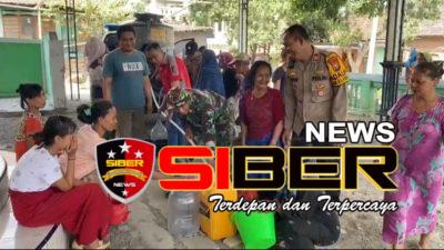 Polsek Klabang Berikan Bantuan Air Bersih Kepada Warga Desa Leprak Bondowoso