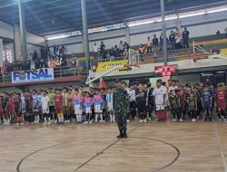 Letkol Inf Rinto Wijaya Resmi Membuka Pertandingan Futsal Antar Sekolah Se-Kabupaten Lampung Barat dan Pesisir Barat