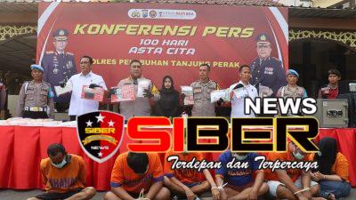 Polisi Berhasil Amankan 6 Bandar Narkoba dan Brankas Isi 1kg Sabu di Jalan Kunti Surabaya