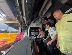 Jelang Nataru, Satlantas Polres Probolinggo Kota Cek Kelayakan Armada Bus