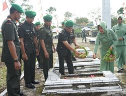 KODIM 0422/Lampung Barat Gelar Upacara Ziarah Nasional Dalam Rangka Hari Juang TNI-AD Tahun 2024