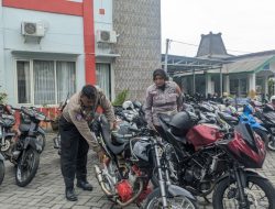 Satlantas Polres Lumajang Razia Kendaraan Pelajar, Puluhan Motor Diamankan
