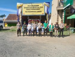 Perayaan Nataru Dipastikan Aman, Koramil 422-01/Pesisir Utara Lampung Sinergi Bersama Polri