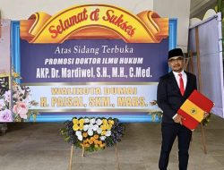 Kanit 3 Ditresnarkoba Polda Riau Berhasil Selesaikan Gelar Doktor Dengan Hasil Terbaik