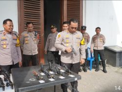 Polres Probolinggo Kota Gelar Pengecekan Senjata api seluruh Anggotanya.