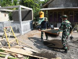 Pembangunan Pos Kamling TMMD ke 123 di Bondowoso Dikebut, Target Rampung Sebelum Penutupan TMMD