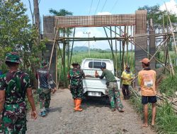 Satgas TMMD ke 123 Kodim Bondowoso Utamakan Kualitas Gapura