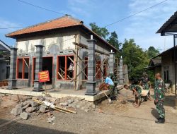 Mengejar Bulan Suci Ramadhan, Satgas TMMD Genjot Pembangunan Mushollah di Desa Gunusari
