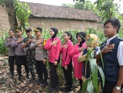 Kapolres Bondowoso Launching Penguatan Program Pekarangan Pangan Lestari Di Bumi Curahdami Bondowoso