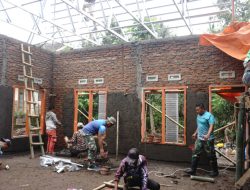 Prajurit TMMD 123 Kodim 0822 Bondowoso Bangun Pagi Demi Musholla, Pengerjaan Capai 55%