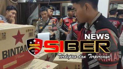 Jelang Ramadhan 1446 H Polres Situbondo Gelar Razia, Ribuan Botol Miras Disita Polisi