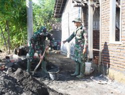 TMMD Bondowoso, Satgas 123 Renovasi Rumah Tinggal Layak Huni