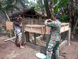 Satgas TMMD Kodim 0822 Bondowoso Bangun Pondasi Toren Air