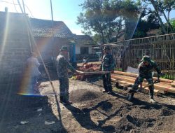 Kebersamaan TNI dan Warga Sukseskan Rutilahu TMMD KE-123 Bondowoso