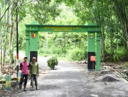 “Gapura Bikin Melongo! Desa Gunosari Kini Punya Gerbang Spektakuler Berkat TMMD KE-123”