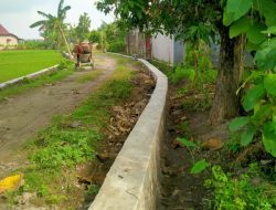 Tahun Anggaran 2025, Pemdes Pojok Kabupaten Magetan Bangun Talud Jalan