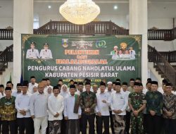 Letkol Inf Rinto Wijaya Dandim 0422/LB Hadiri Pelantikan dan Halal Bihalal PCNU Pesisir Barat
