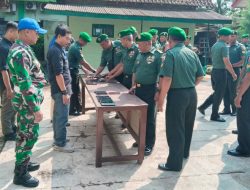 Cegah Judi Online, Kodim 0822 Bondowoso Sidak HP Anggota Koramil Jajaran