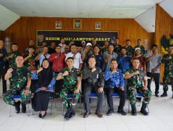 Kodim 0422/Lampung Barat Gelar Rakor Percepatan Penyerapan Gabah dan Beras Dalam Negeri